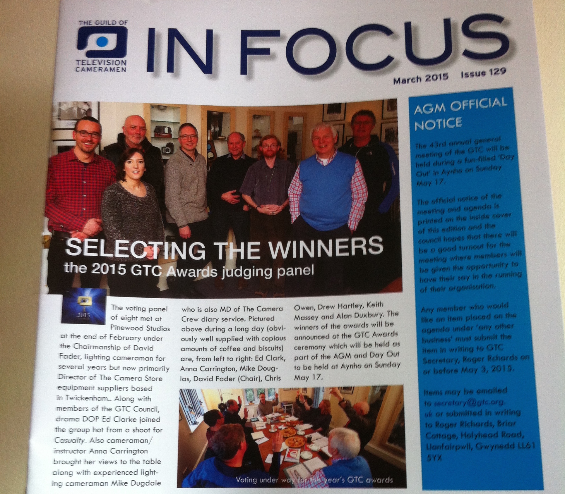 GTC In Focus front cover March 2015